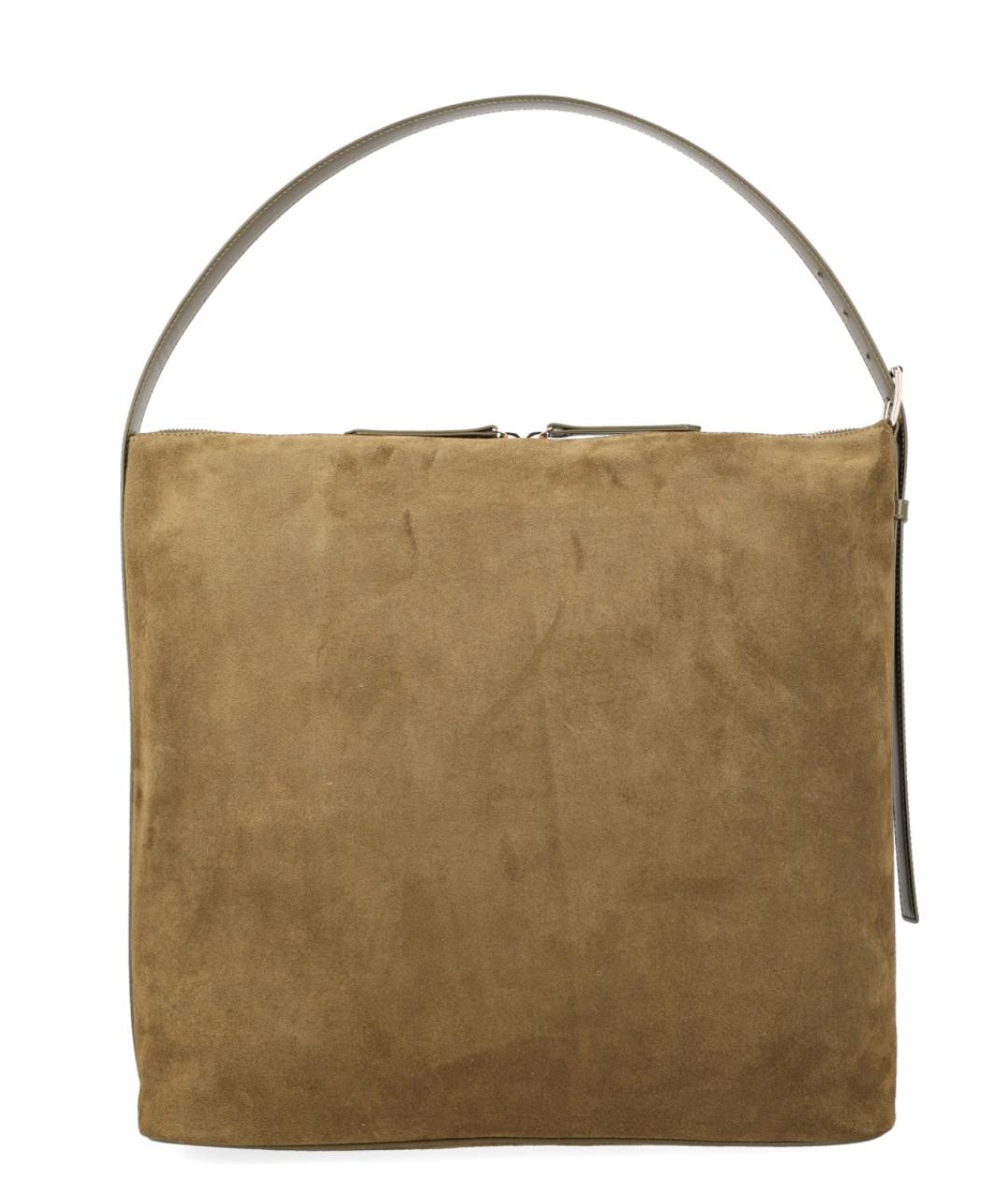 A.P.C. Зеленая кожаная сумка через плечо, фото 3