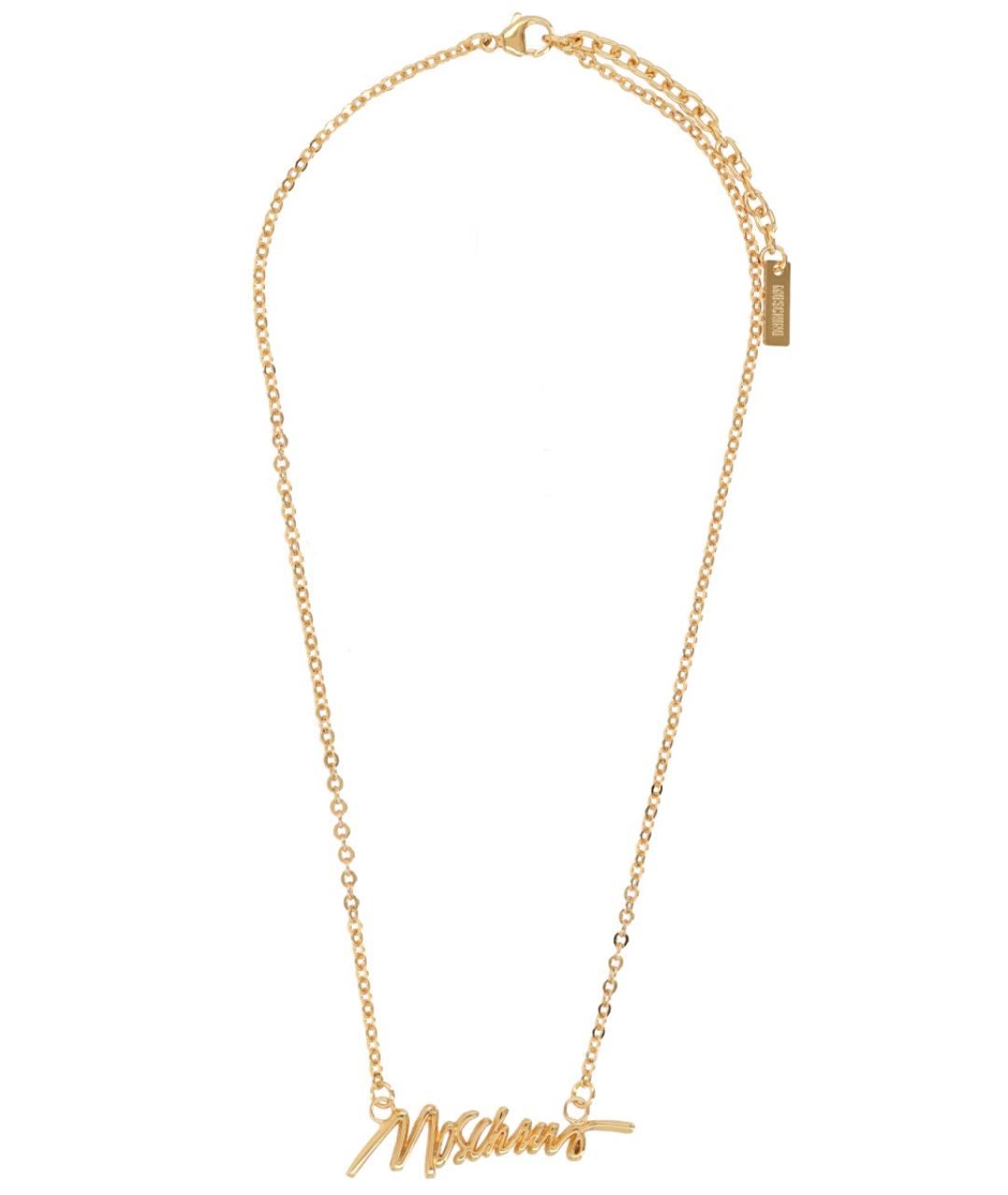 MOSCHINO Золотая металлическая подвеска, фото 1