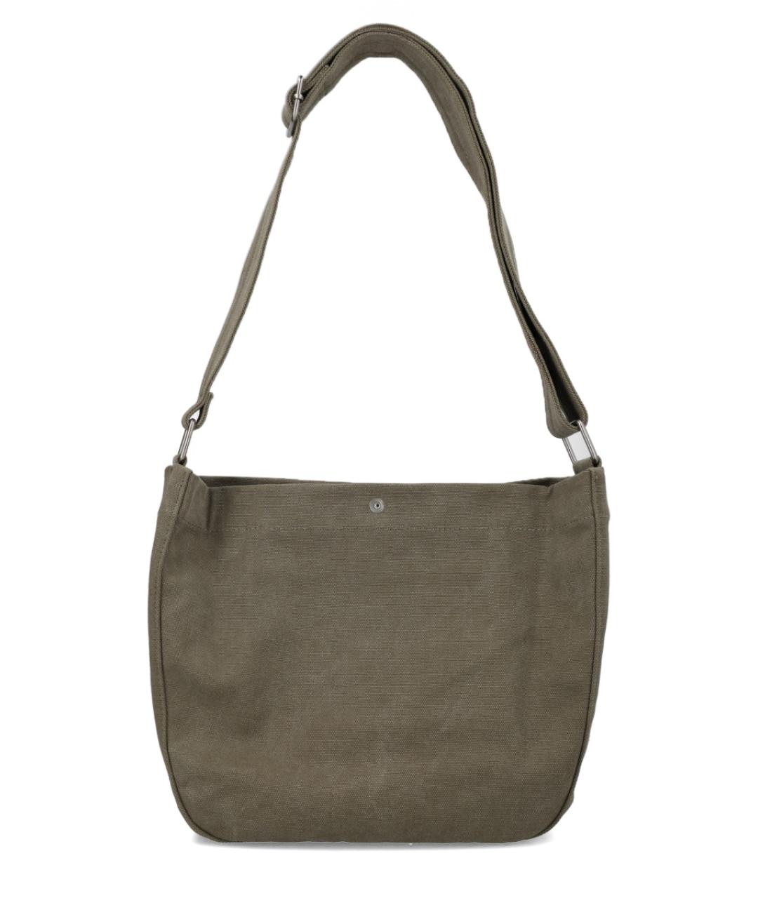 A.P.C. Коричневая хлопковая сумка на плечо, фото 3