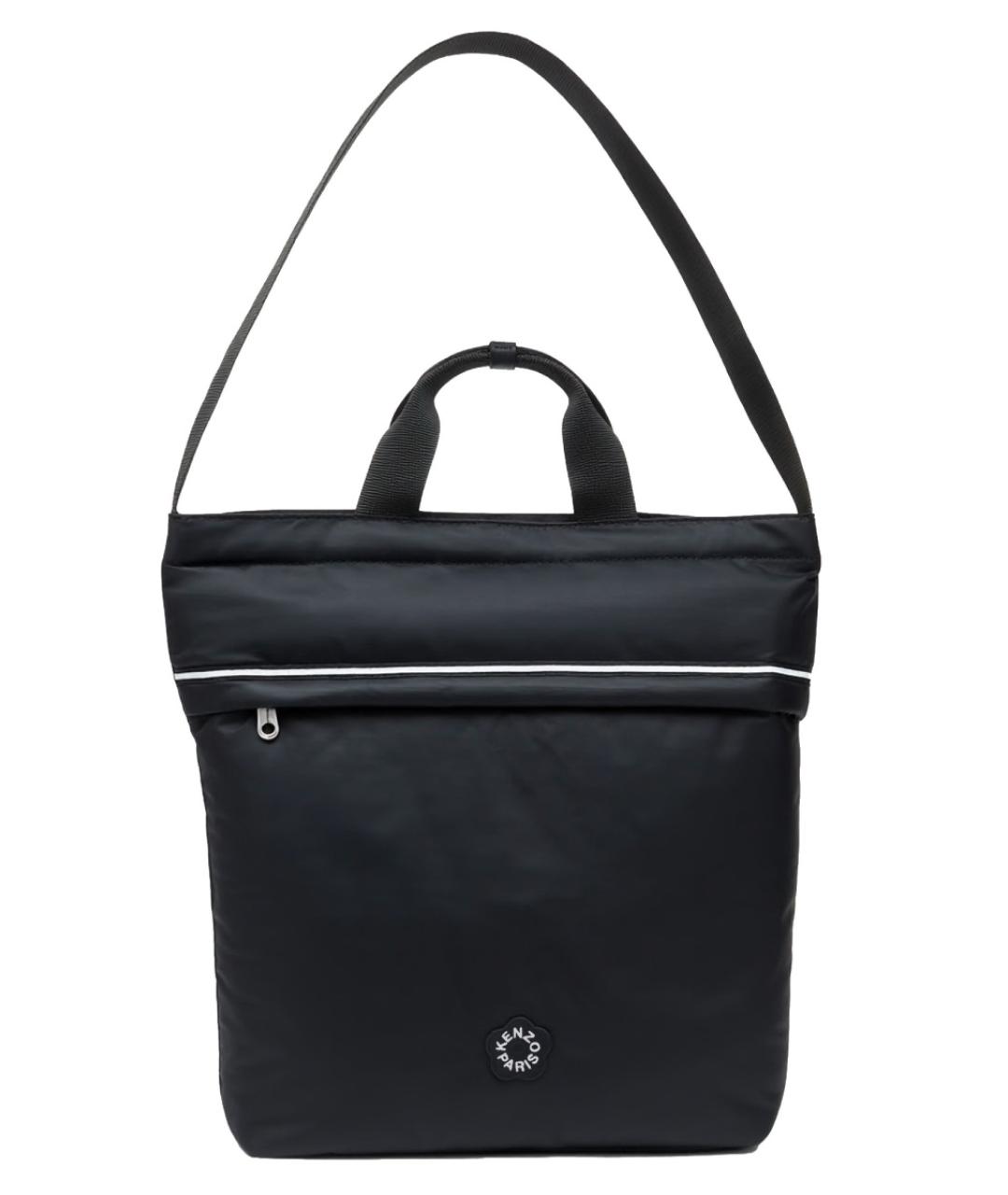 KENZO Черная синтетическая сумка тоут, фото 1