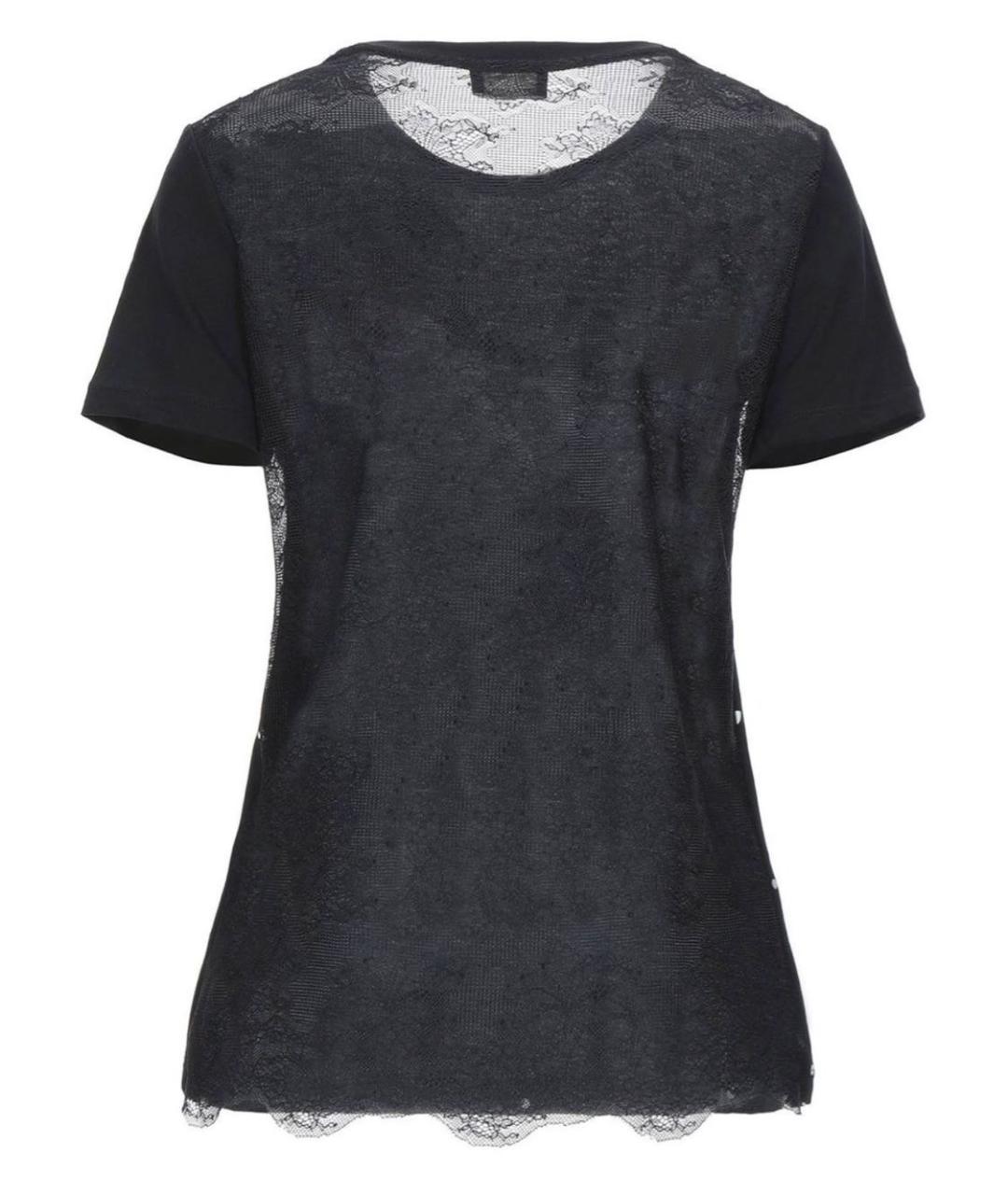 ERMANNO FIRENZE Черная хлопковая футболка, фото 2