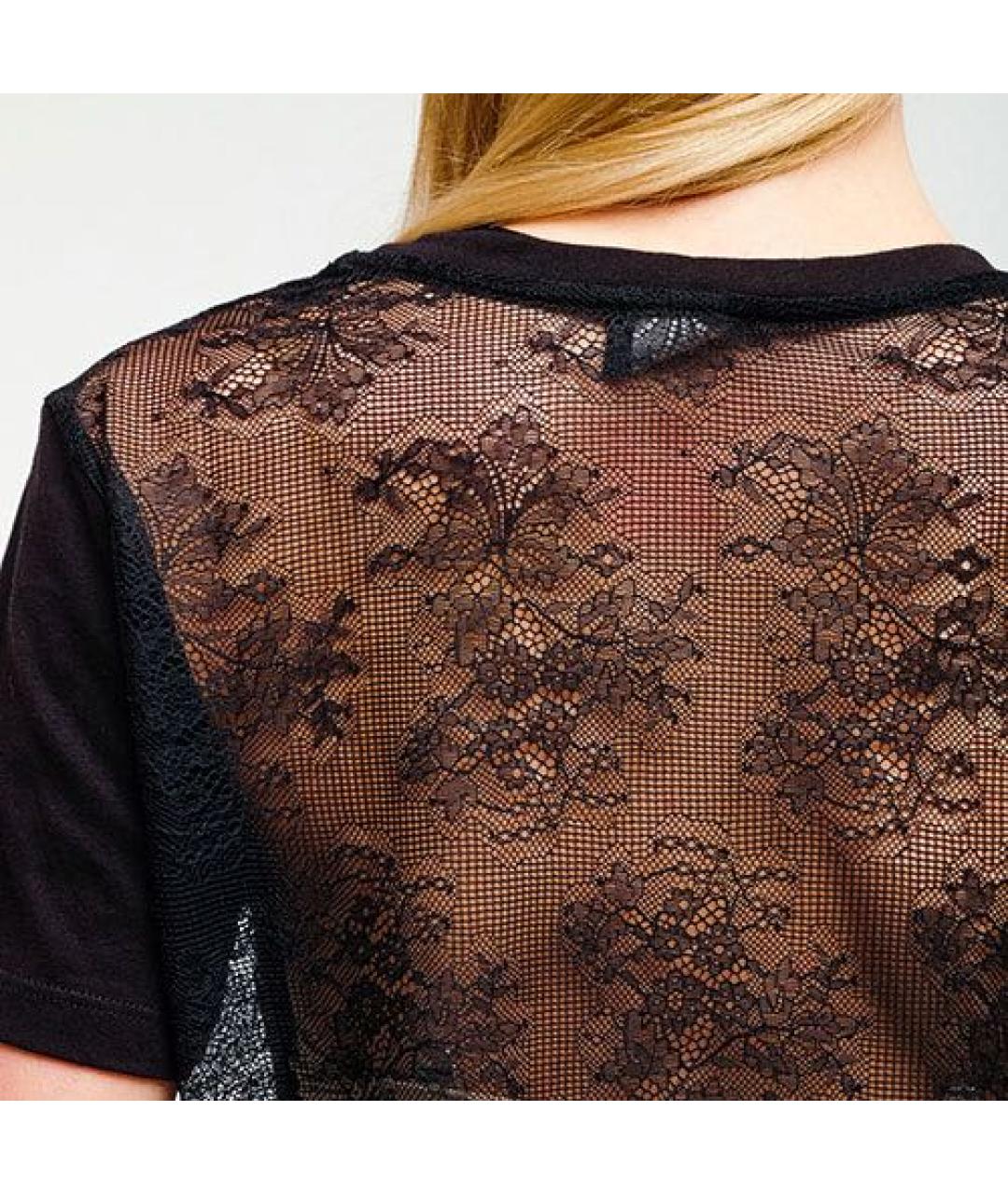 ERMANNO FIRENZE Черная хлопковая футболка, фото 5