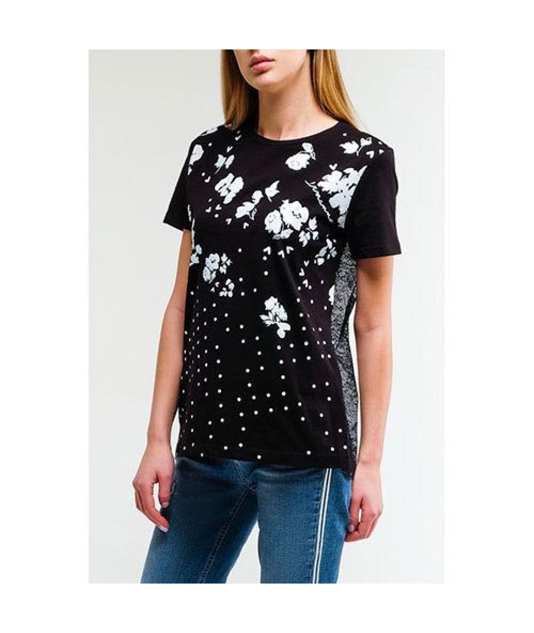 ERMANNO FIRENZE Черная хлопковая футболка, фото 4