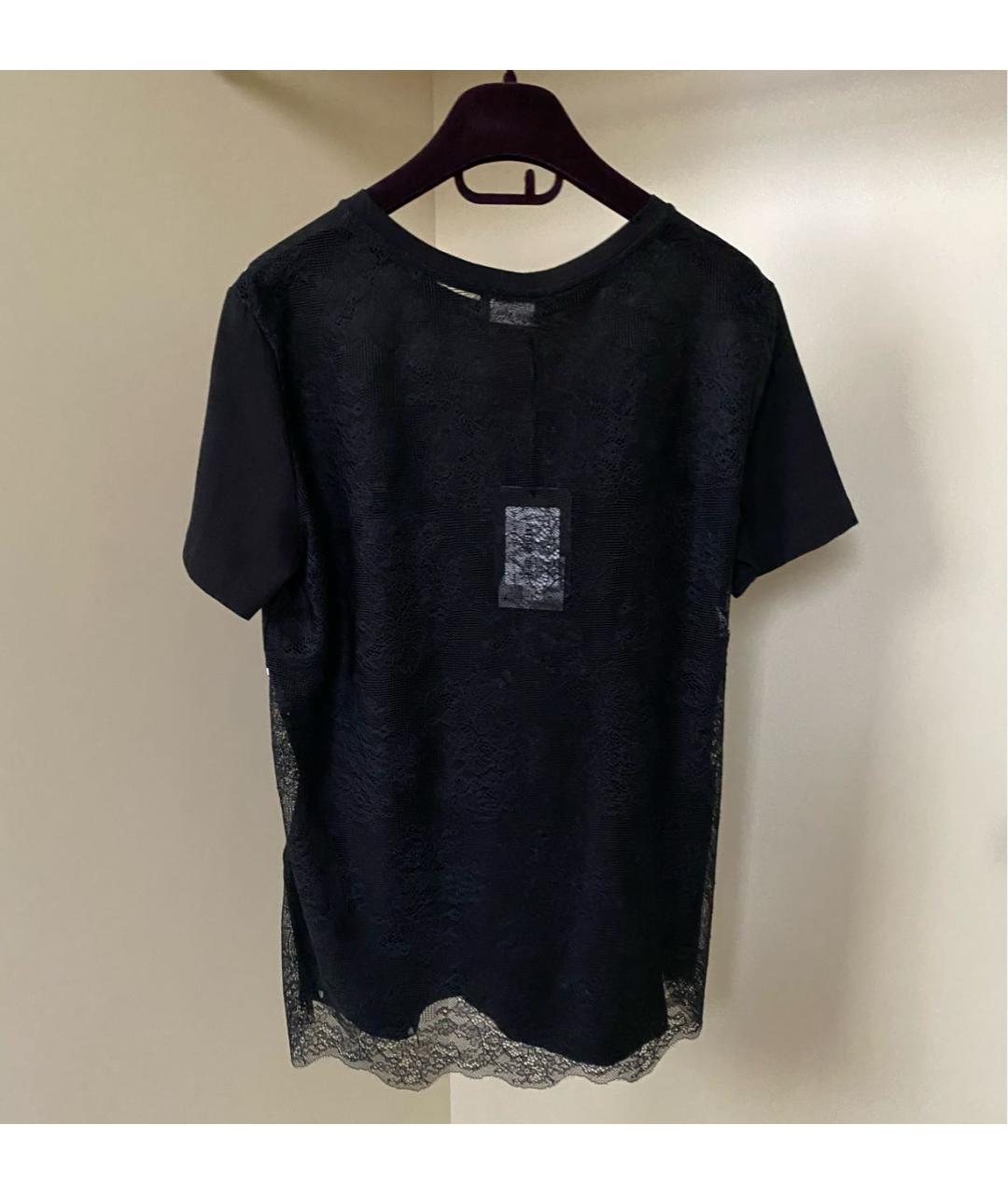 ERMANNO FIRENZE Черная хлопковая футболка, фото 7