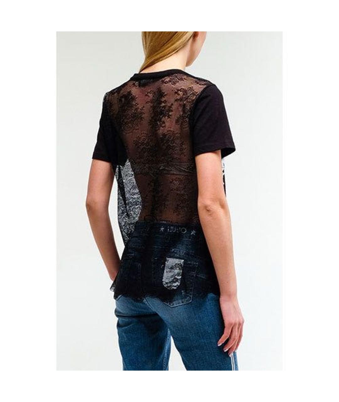 ERMANNO FIRENZE Черная хлопковая футболка, фото 3