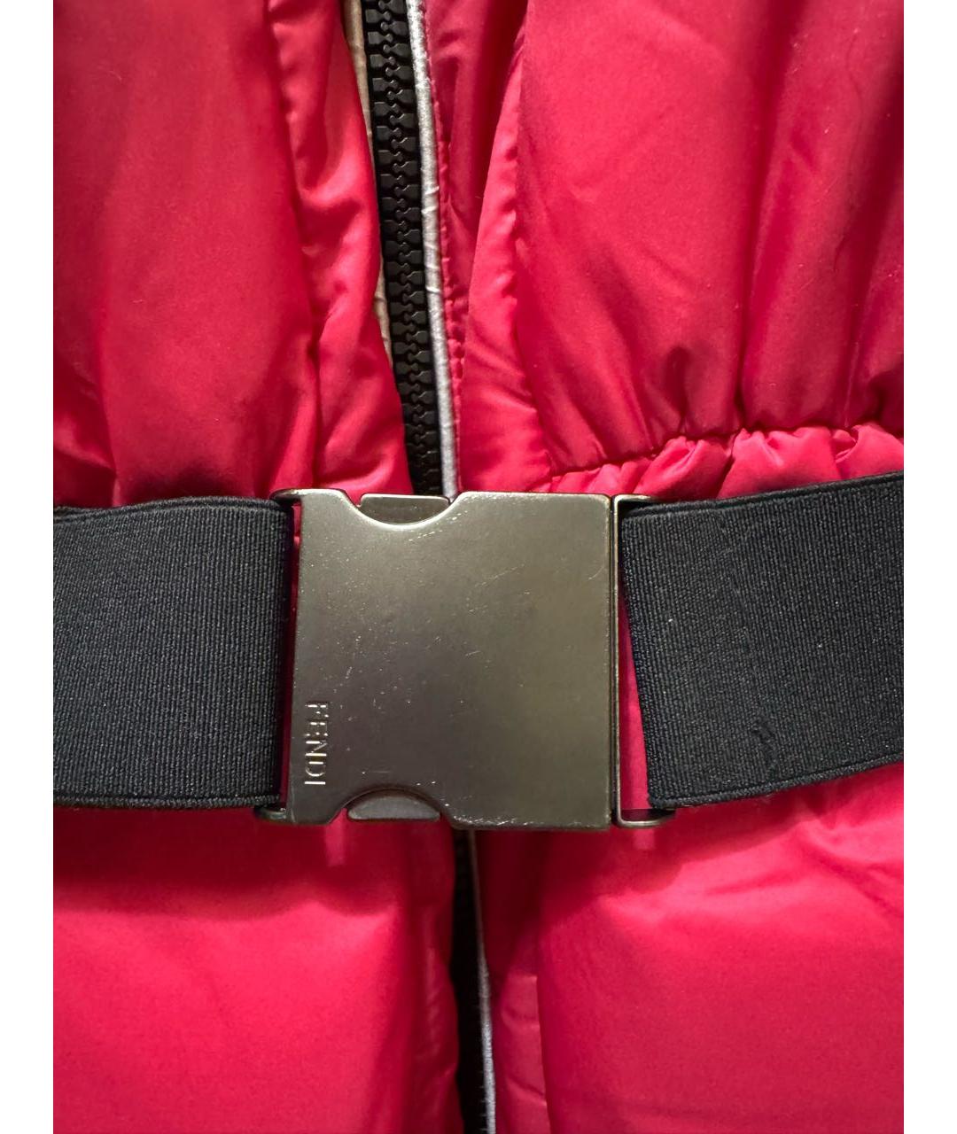 FENDI Розовая полиэстеровая спортивная куртка, фото 7