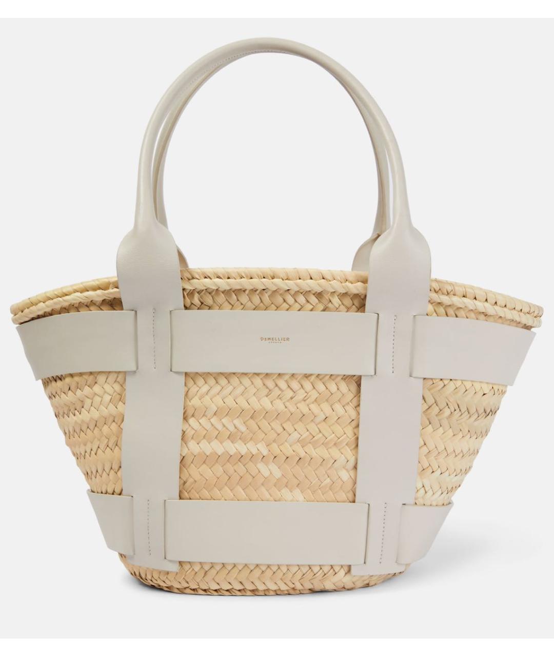 DEMELLIER Белая кожаная пляжная сумка, фото 6
