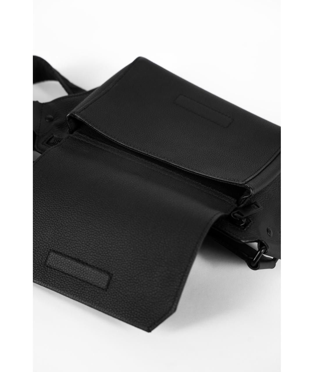 LOUIS VUITTON Черная кожаная поясная сумка, фото 3