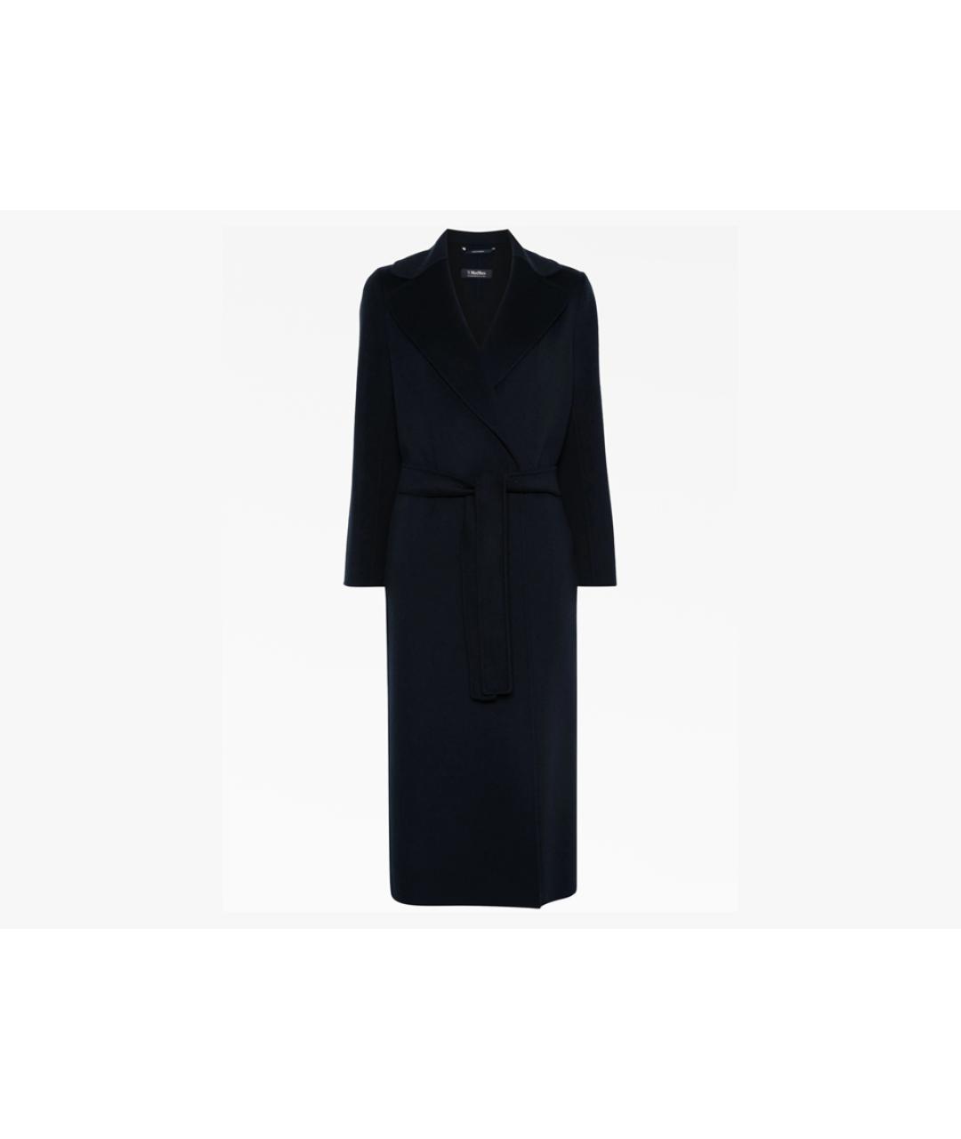 'S MAX MARA Темно-синее шерстяное пальто, фото 10