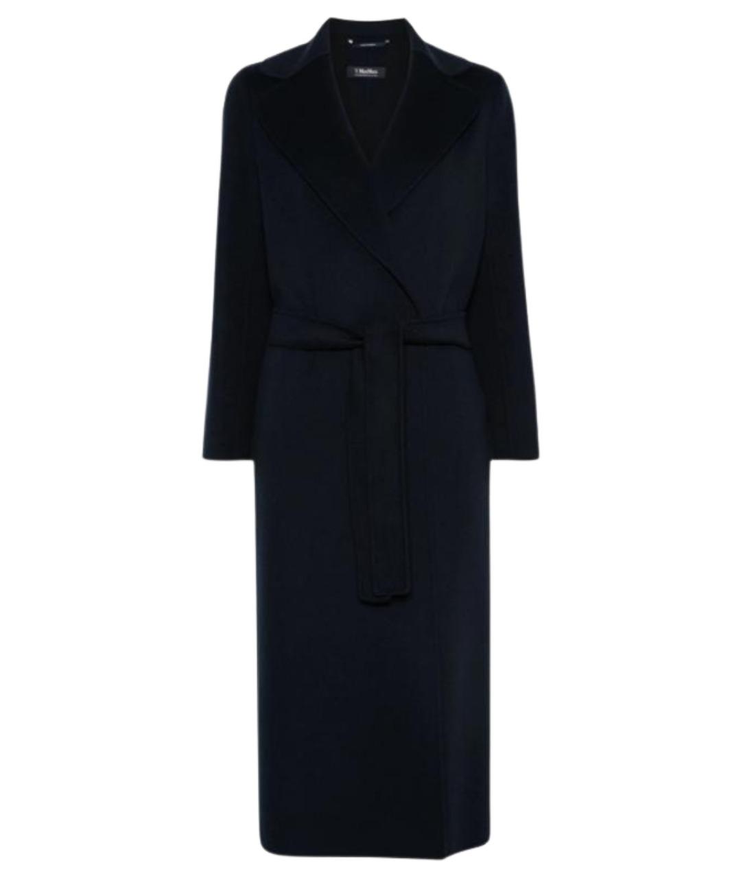 'S MAX MARA Темно-синее шерстяное пальто, фото 1