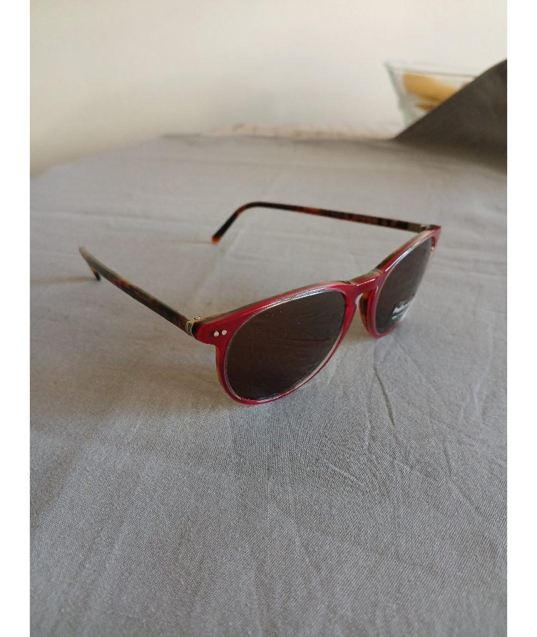 POLO RALPH LAUREN Бордовые пластиковые солнцезащитные очки, фото 2