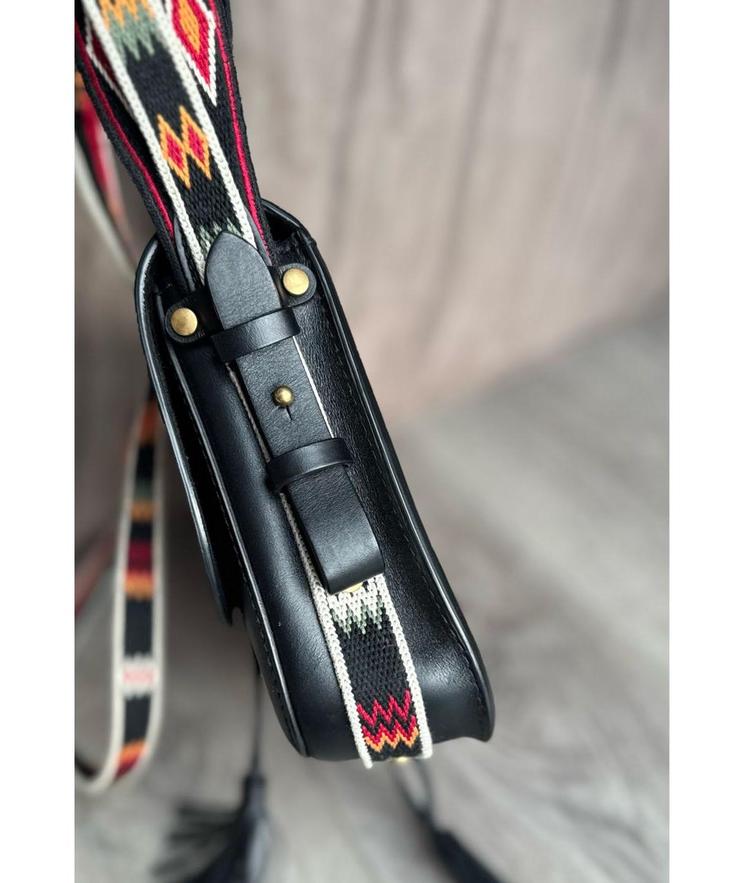 CHRISTIAN DIOR Черная кожаная сумка с короткими ручками, фото 5