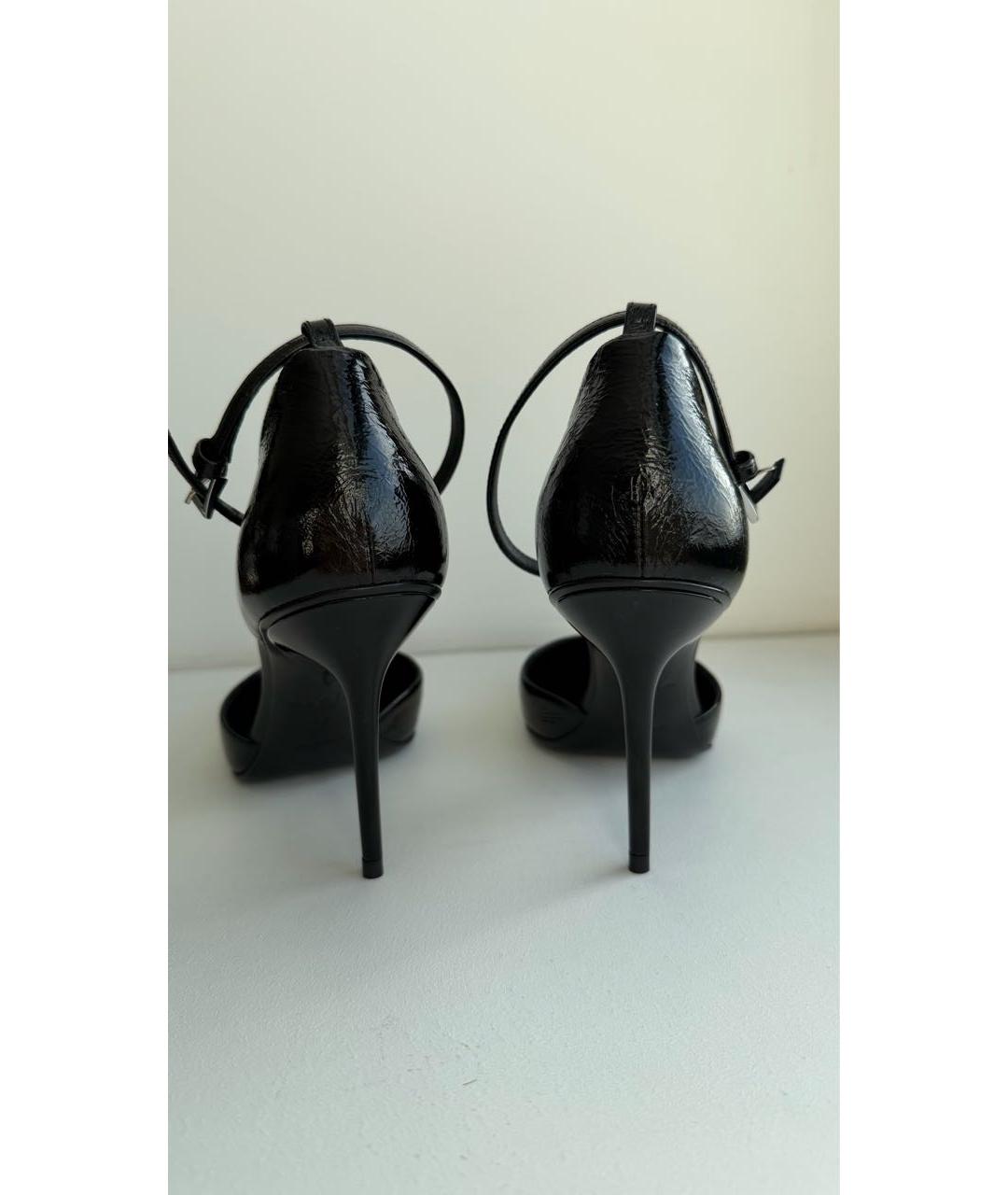 ALAIA Черные туфли из лакированной кожи, фото 4