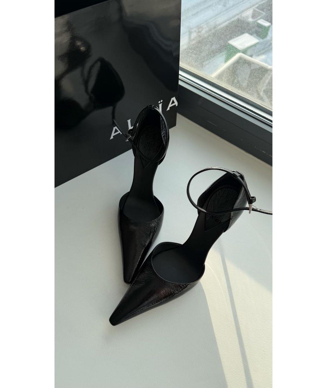 ALAIA Черные туфли из лакированной кожи, фото 5