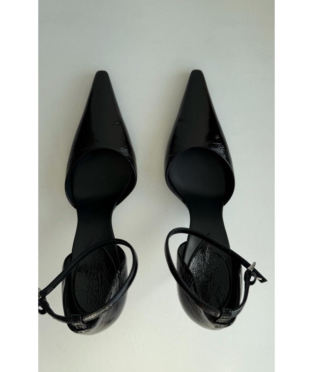 ALAIA Черные туфли из лакированной кожи, фото 3