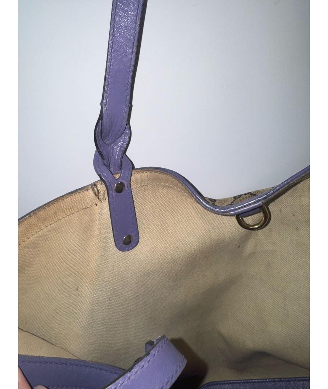 GUCCI Бежевая кожаная сумка тоут, фото 4