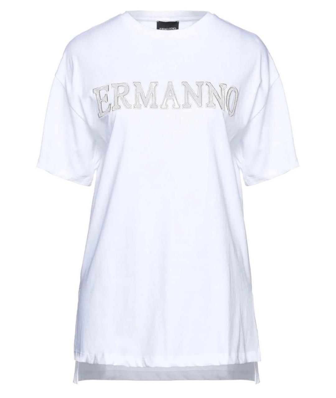 ERMANNO SCERVINO Белая хлопковая футболка, фото 1