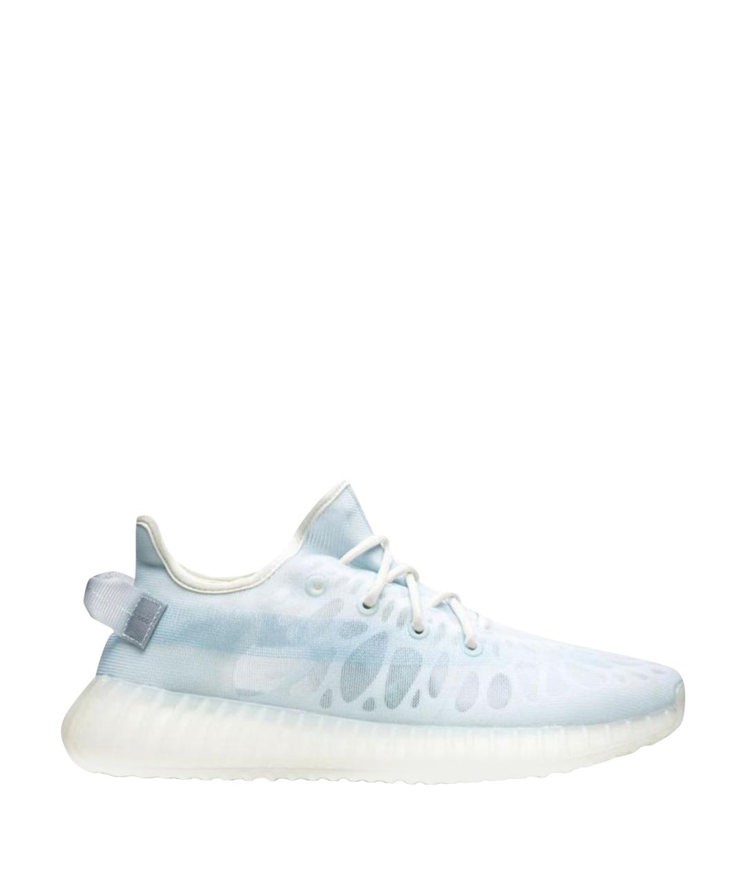 ADIDAS YEEZY Голубые низкие кроссовки / кеды, фото 1