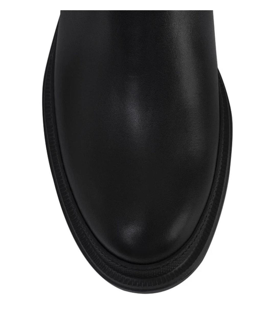 BRUNELLO CUCINELLI Черные кожаные полусапоги, фото 4