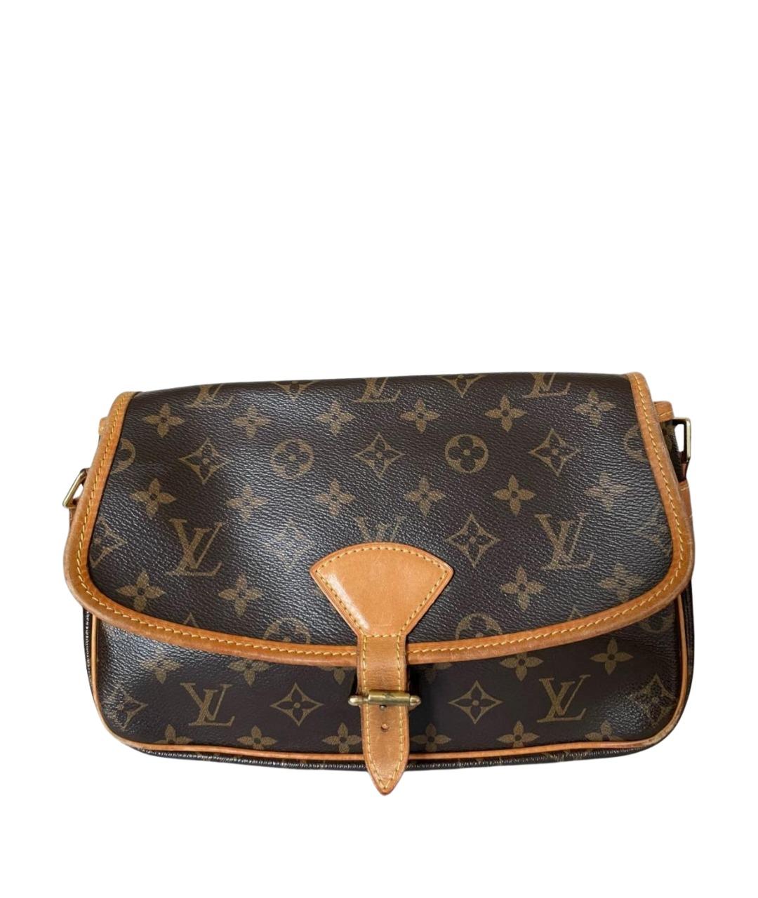 LOUIS VUITTON Коричневая кожаная сумка через плечо, фото 1