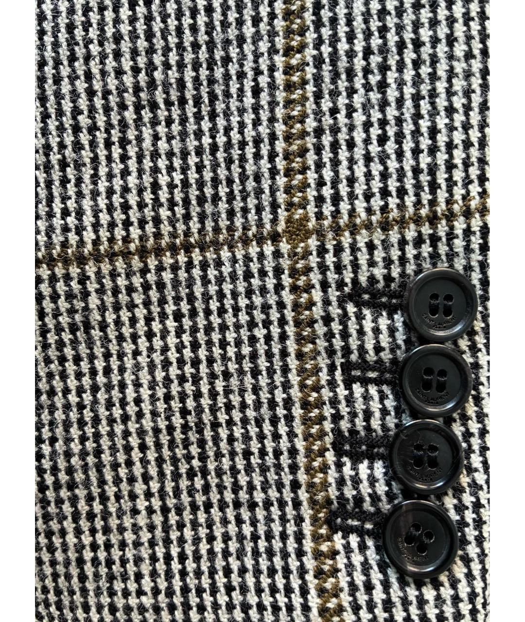 SAINT LAURENT Мульти шерстяной жакет/пиджак, фото 6