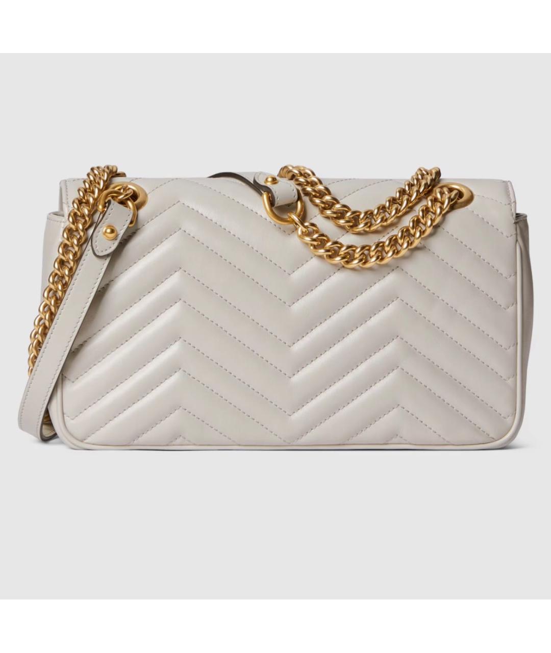 GUCCI Серая кожаная сумка через плечо, фото 6