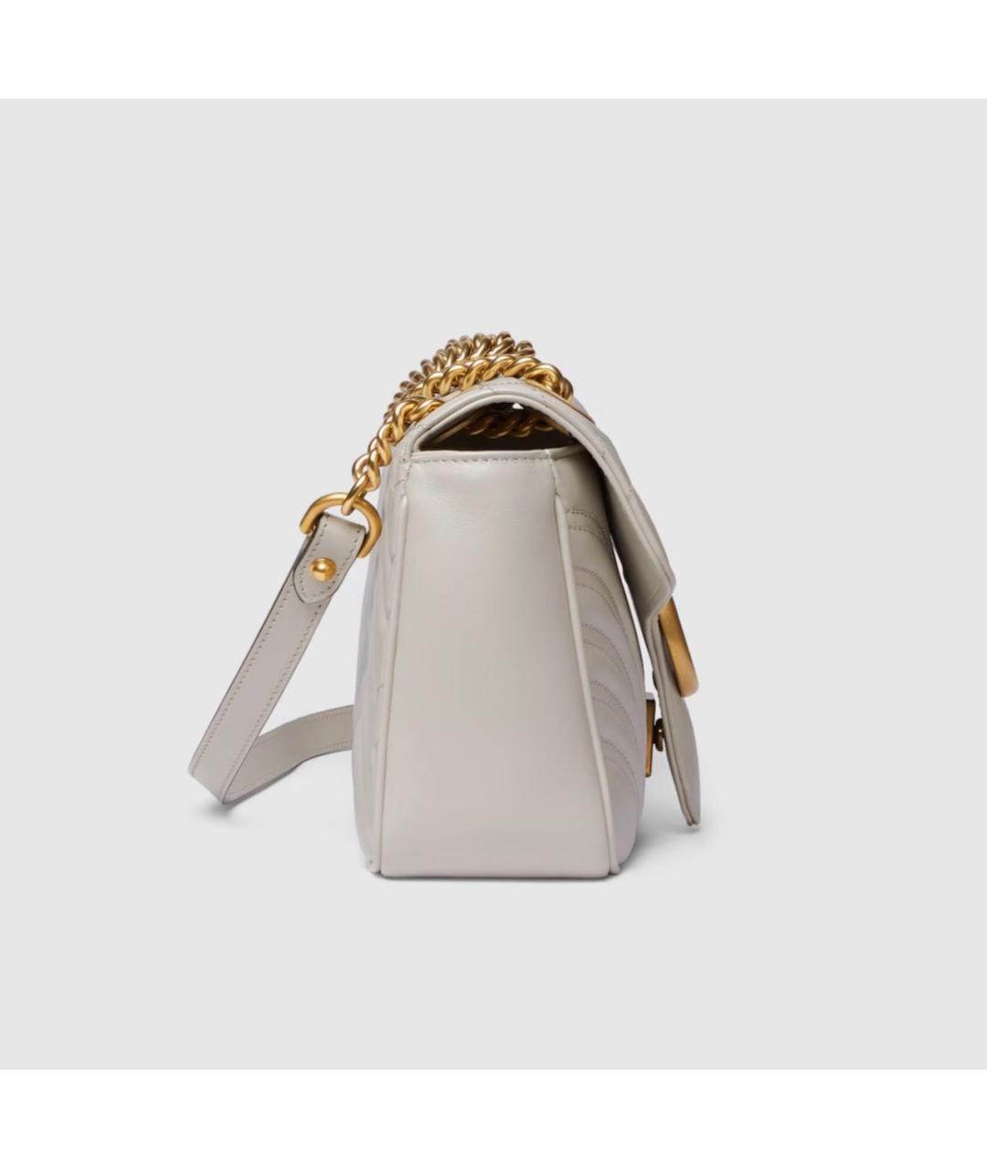 GUCCI Серая кожаная сумка через плечо, фото 7