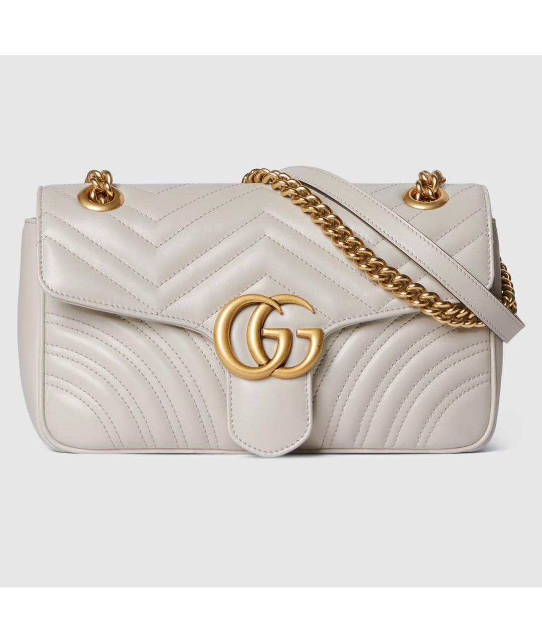 GUCCI Серая кожаная сумка через плечо, фото 9