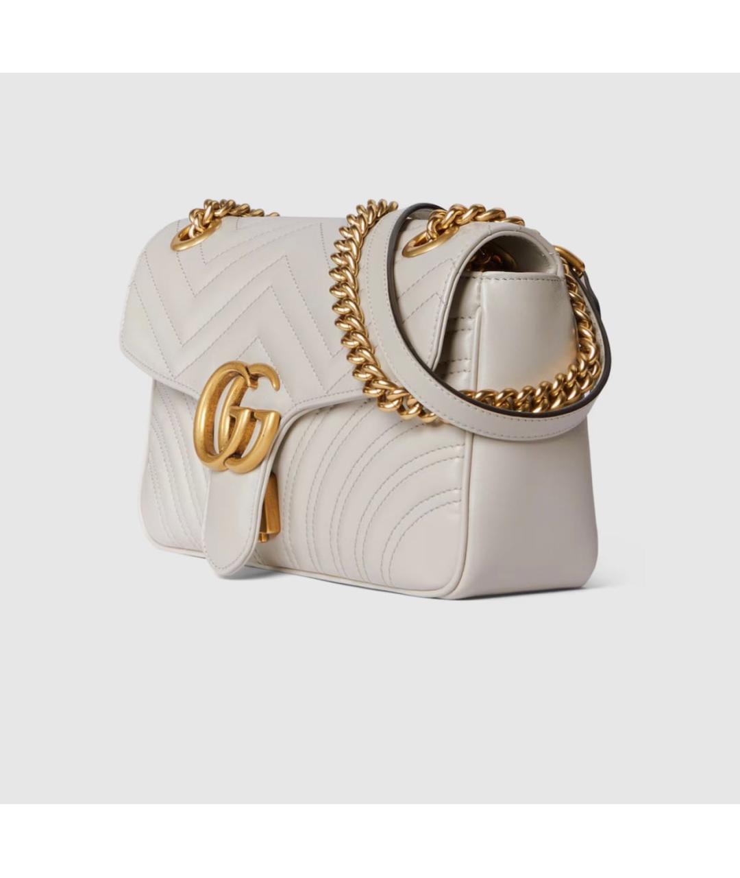 GUCCI Серая кожаная сумка через плечо, фото 2