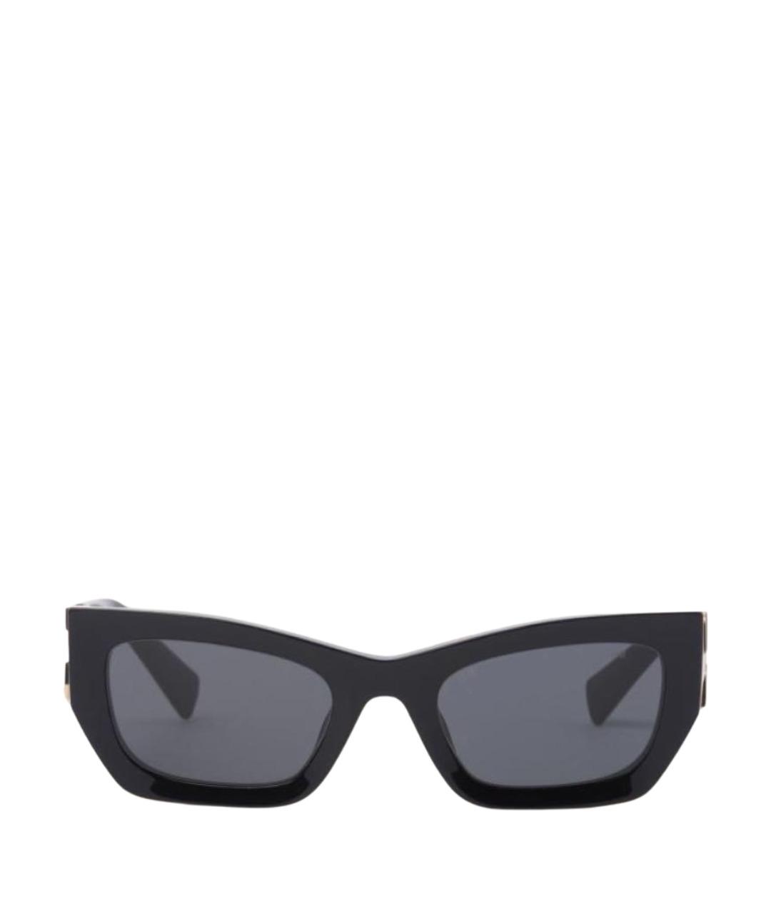 MIU MIU Черные пластиковые солнцезащитные очки, фото 1