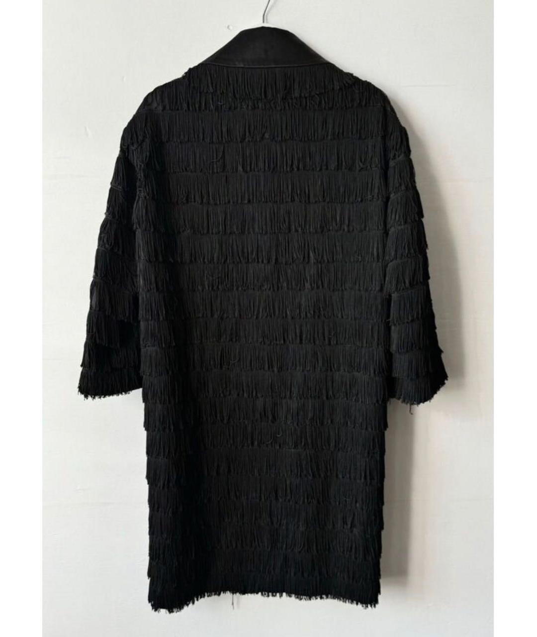 MOSCHINO Черное вискозное пальто, фото 2