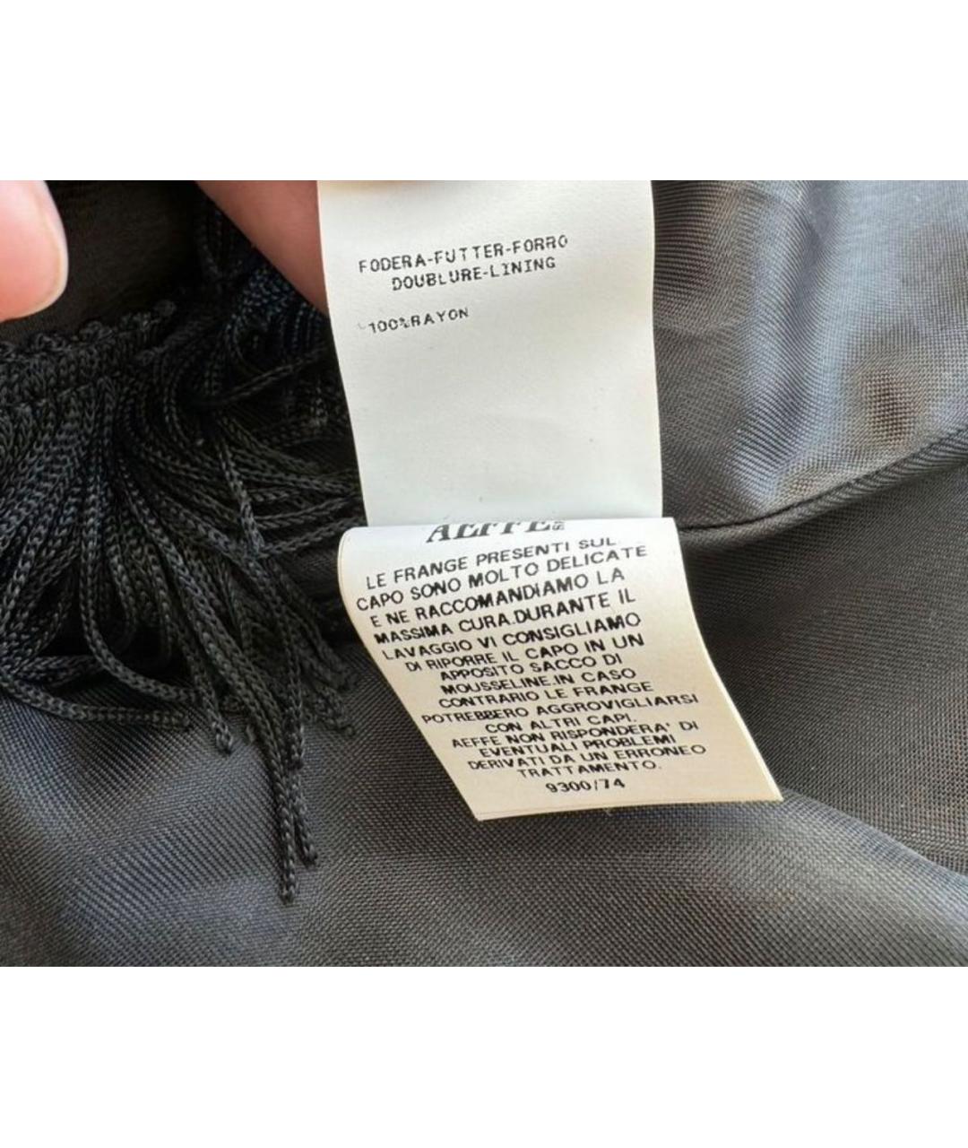 MOSCHINO Черное вискозное пальто, фото 5