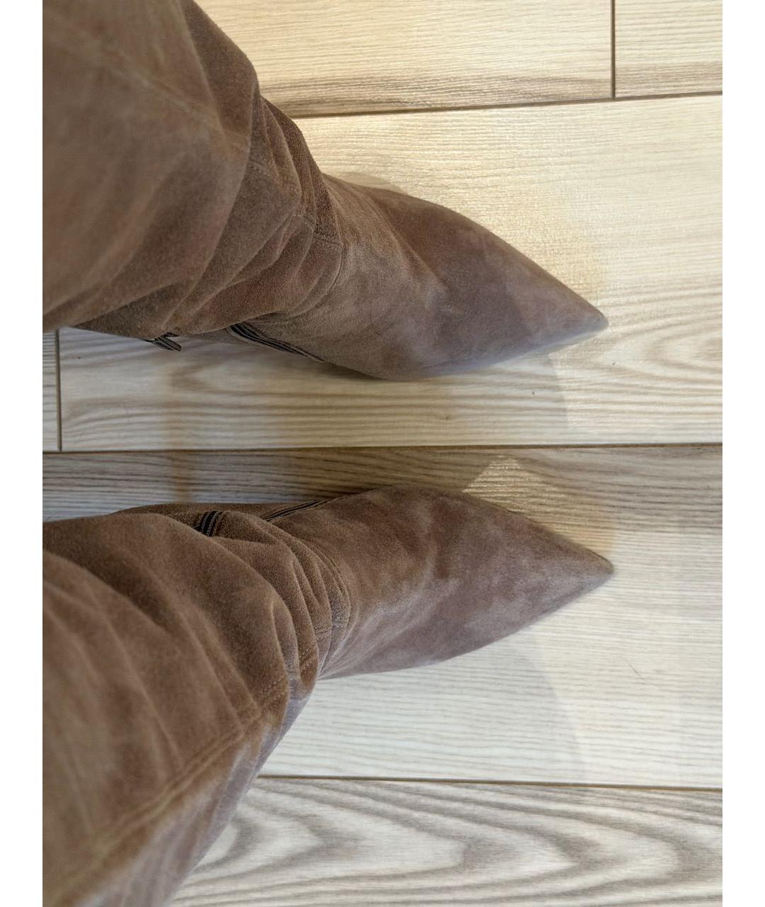 LE SILLA Серые замшевые сапоги, фото 3