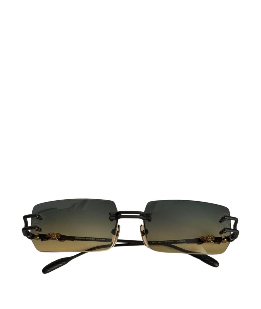 CHROME HEARTS Темно-синие пластиковые солнцезащитные очки, фото 1