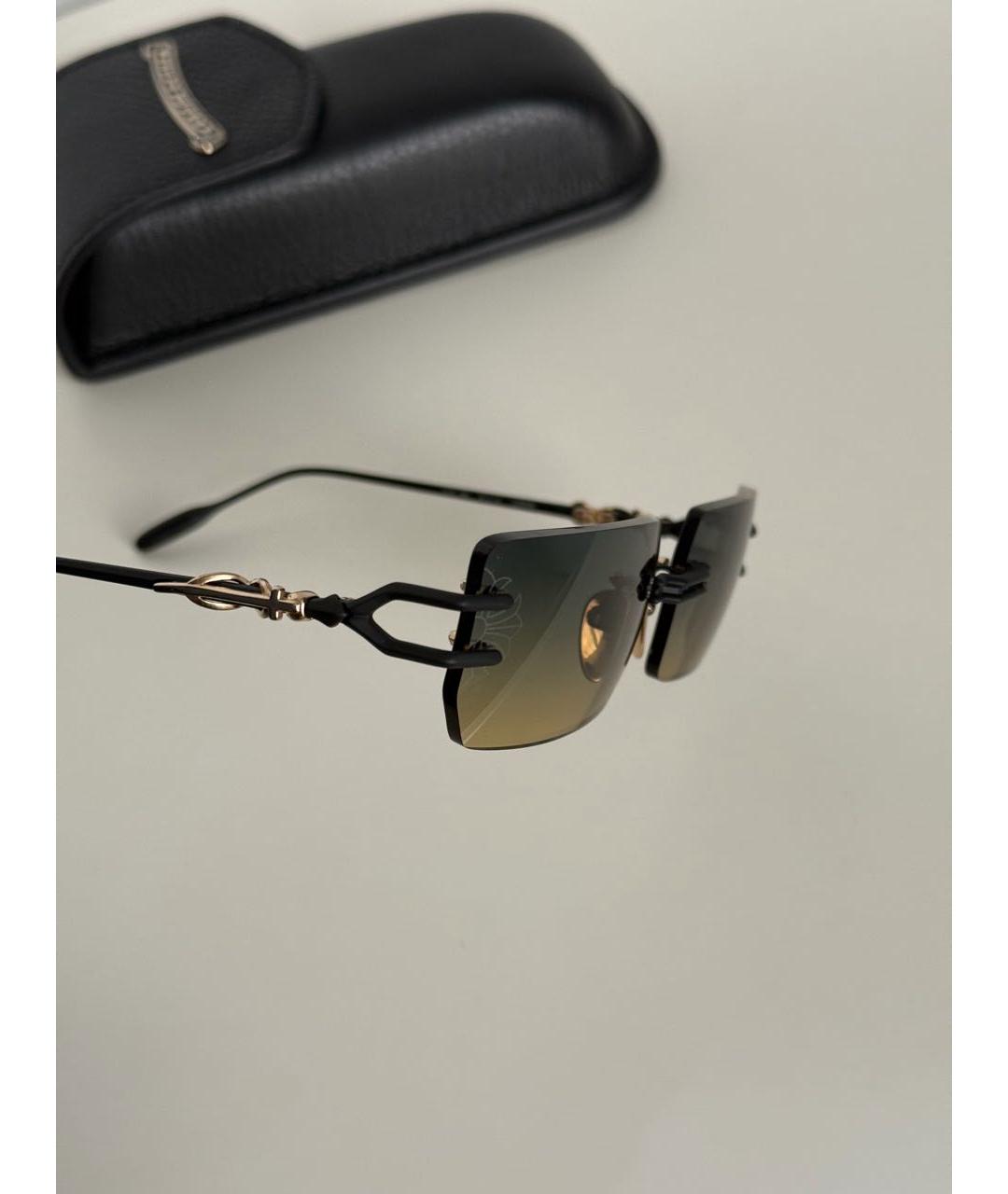 CHROME HEARTS Темно-синие пластиковые солнцезащитные очки, фото 5