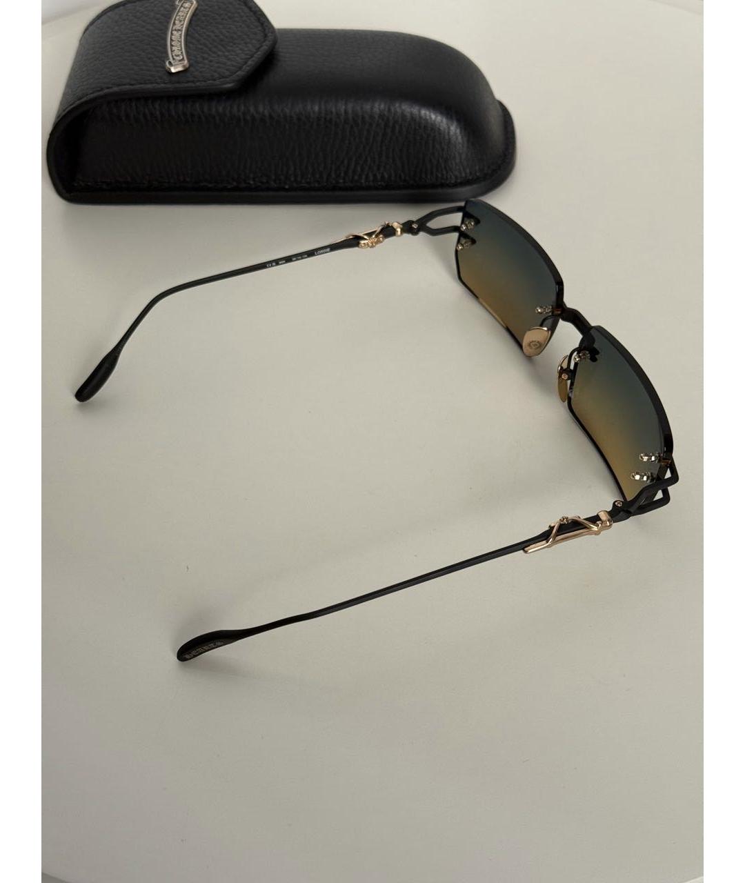 CHROME HEARTS Темно-синие пластиковые солнцезащитные очки, фото 4