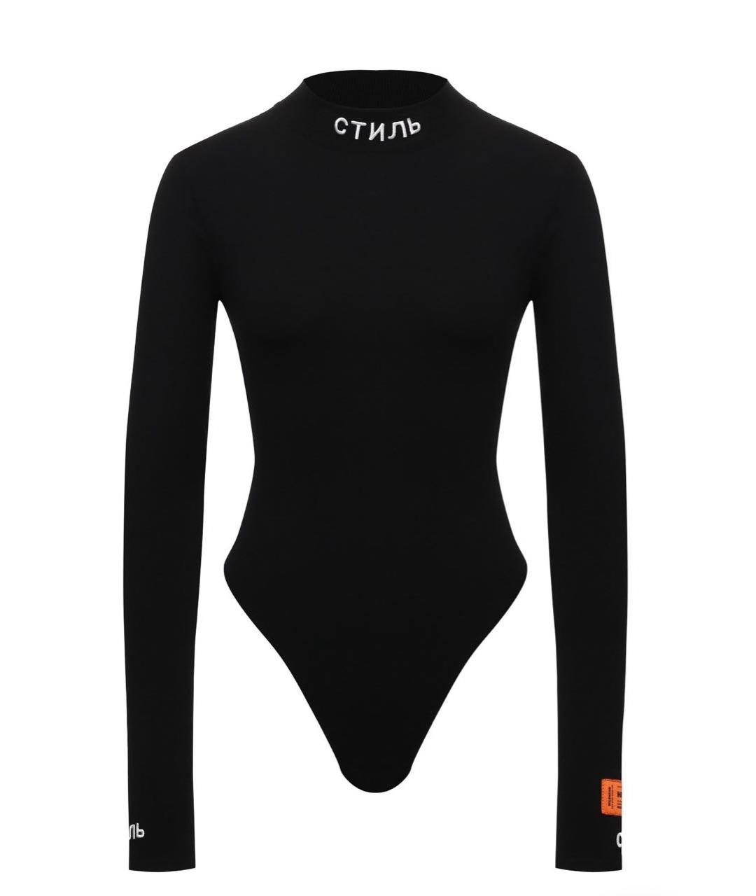 HERON PRESTON Черная вискозная водолазка, фото 4