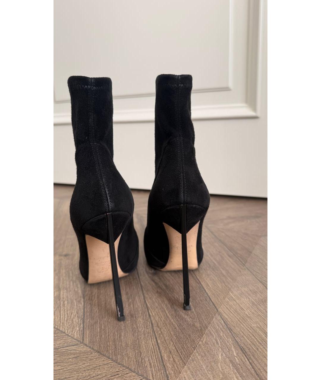 CASADEI Черные замшевые ботильоны, фото 4