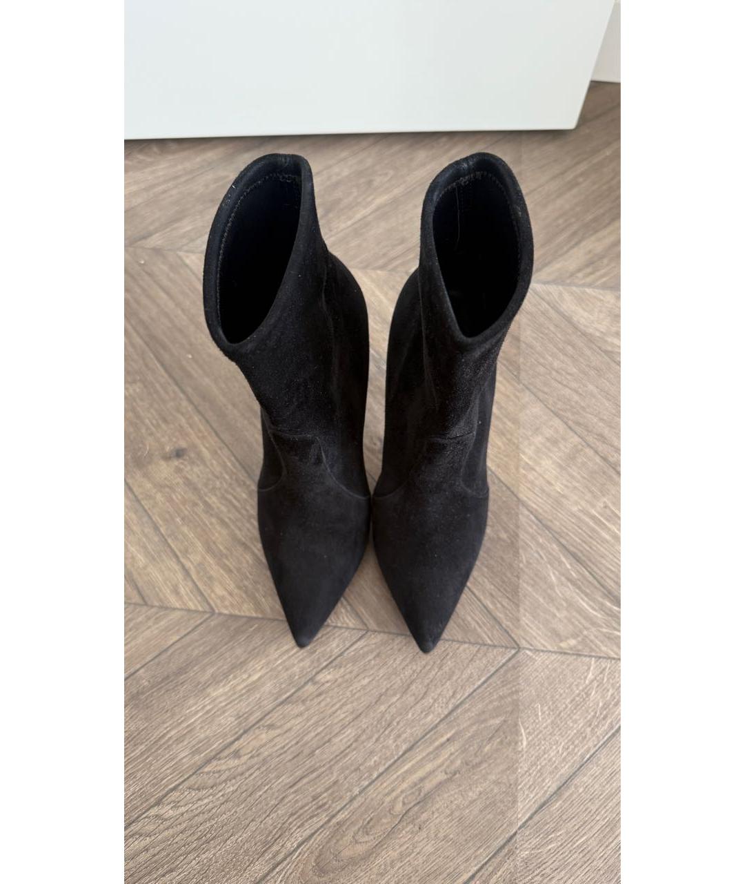 CASADEI Черные замшевые ботильоны, фото 3