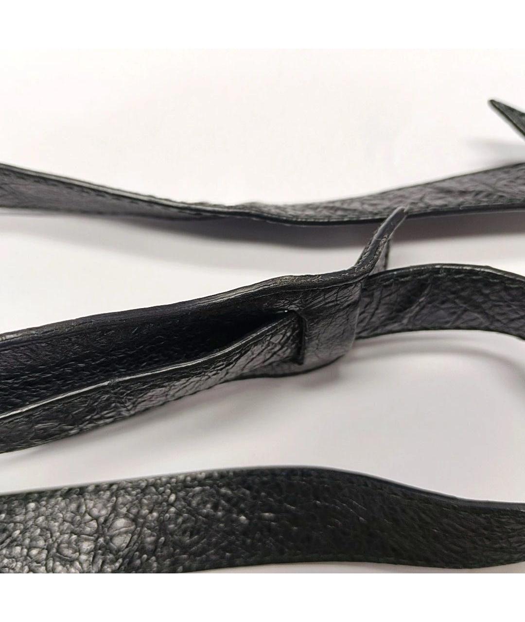 BALENCIAGA Черная кожаная сумка через плечо, фото 8