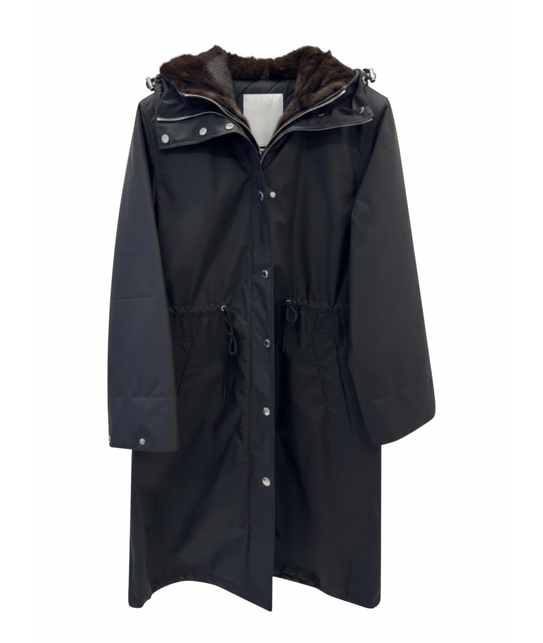 YVES SALOMON Черная полиэстеровая парка, фото 1