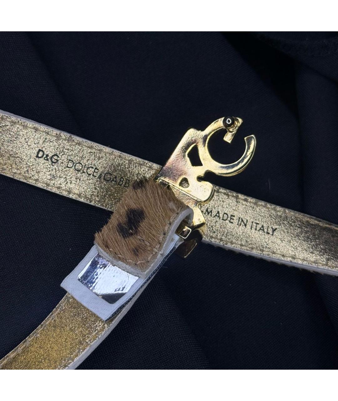 DOLCE&GABBANA Коричневый ремень, фото 4