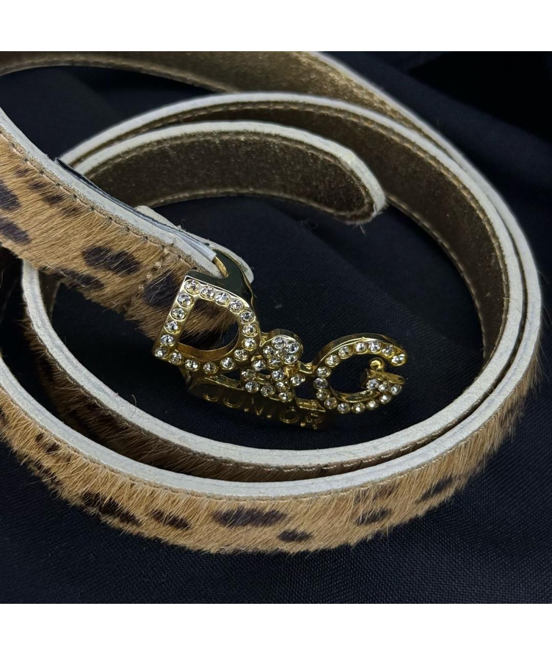 DOLCE&GABBANA Коричневый ремень, фото 2