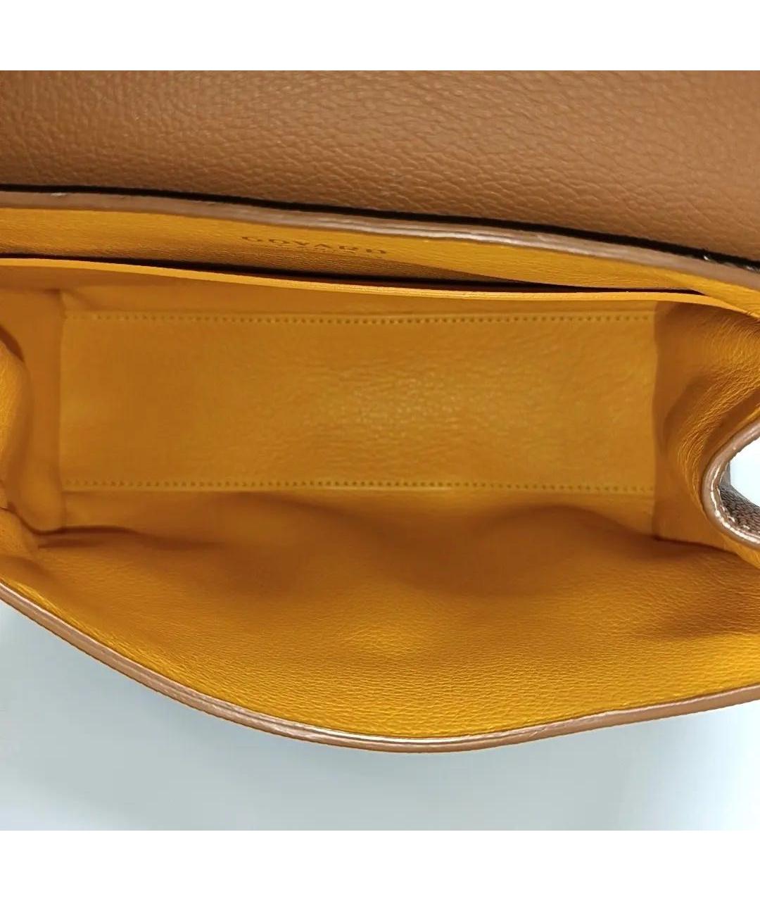 GOYARD Коричневая кожаная сумка через плечо, фото 6