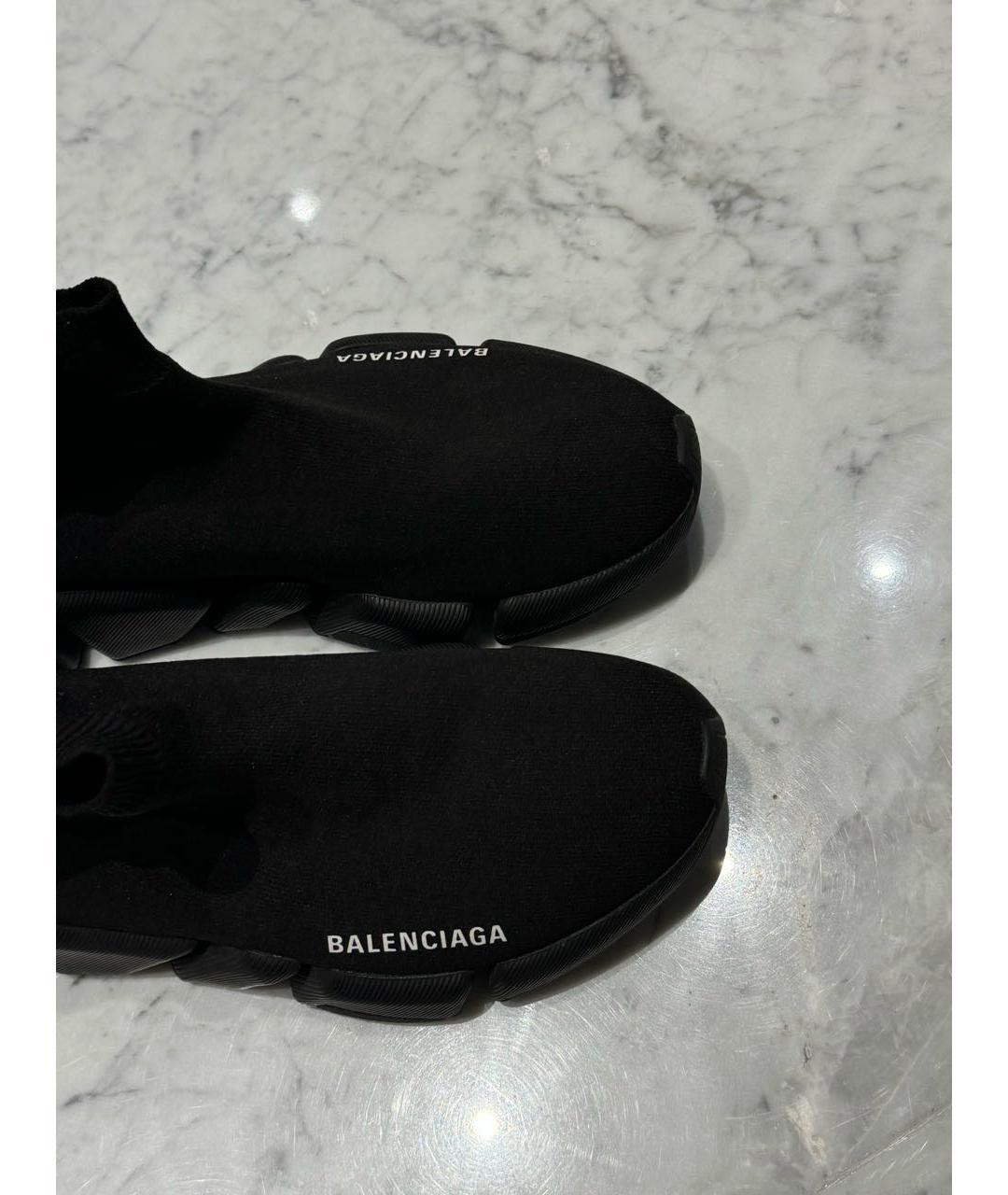 BALENCIAGA Черные текстильные кроссовки, фото 3