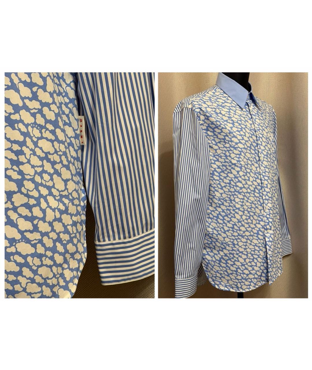 MARNI Мульти хлопковая кэжуал рубашка, фото 8