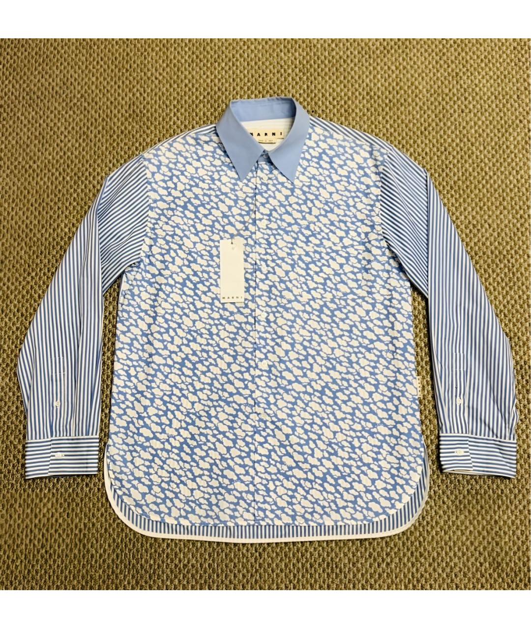 MARNI Мульти хлопковая кэжуал рубашка, фото 4