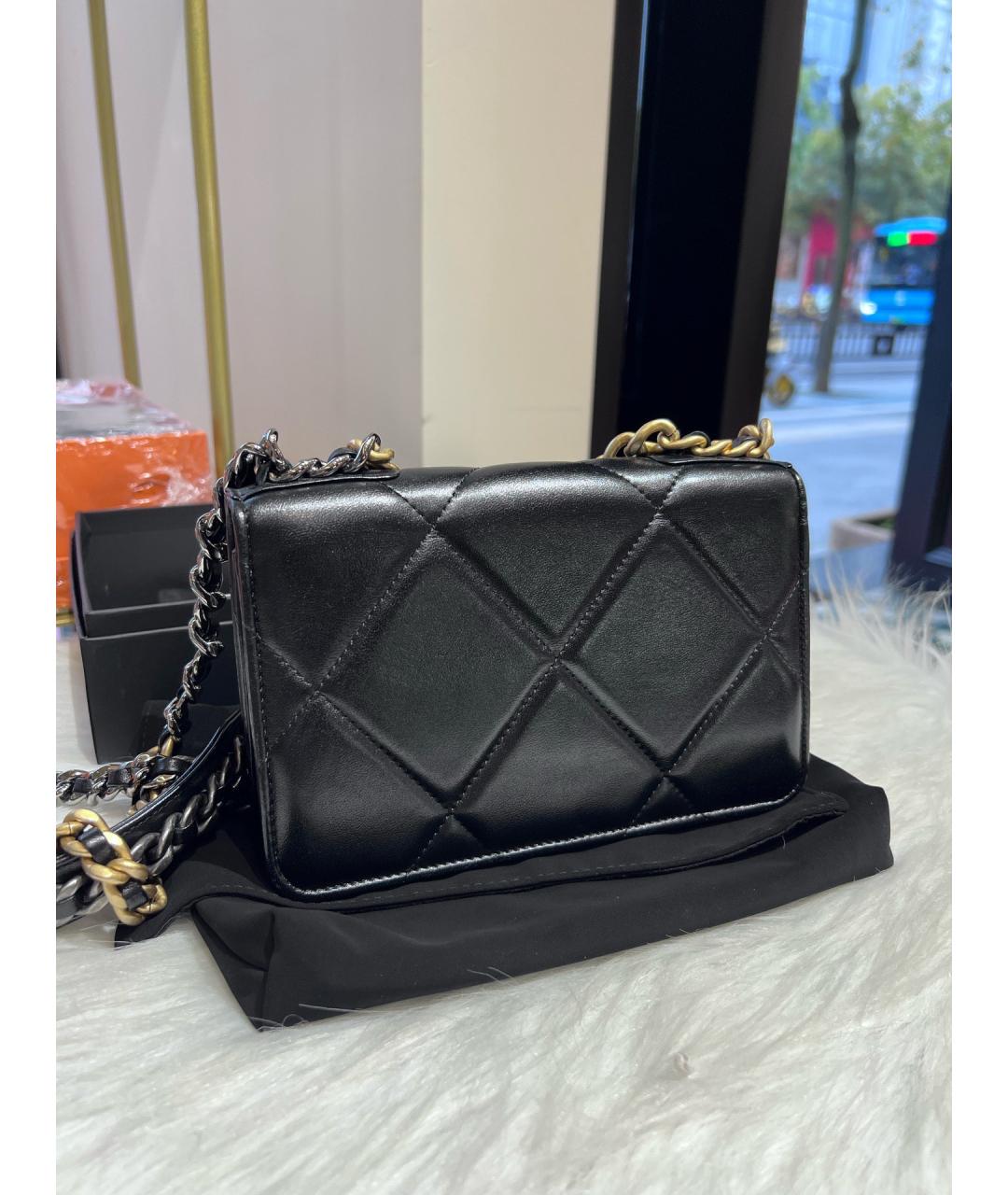 CHANEL Черная кожаная сумка через плечо, фото 3