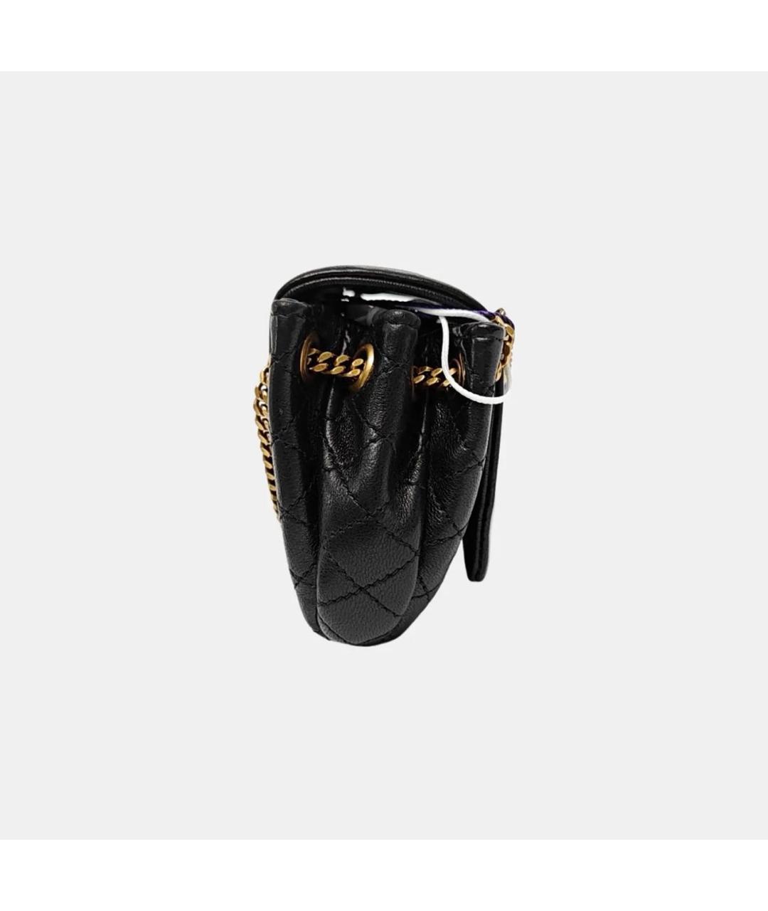 SAINT LAURENT Черная кожаная сумка через плечо, фото 3