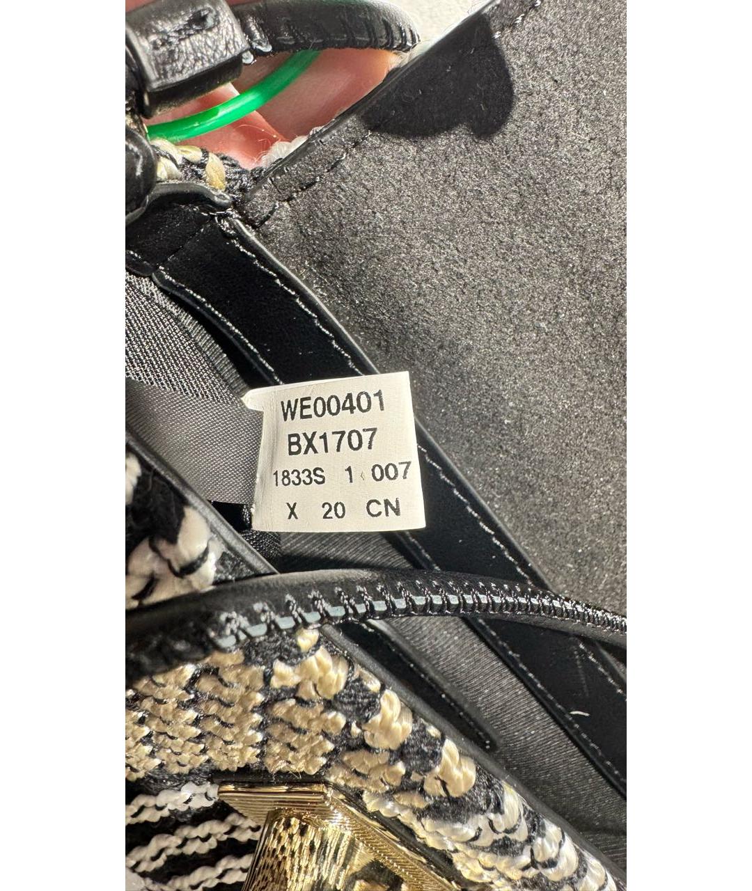 FURLA Черная тканевая сумка через плечо, фото 7